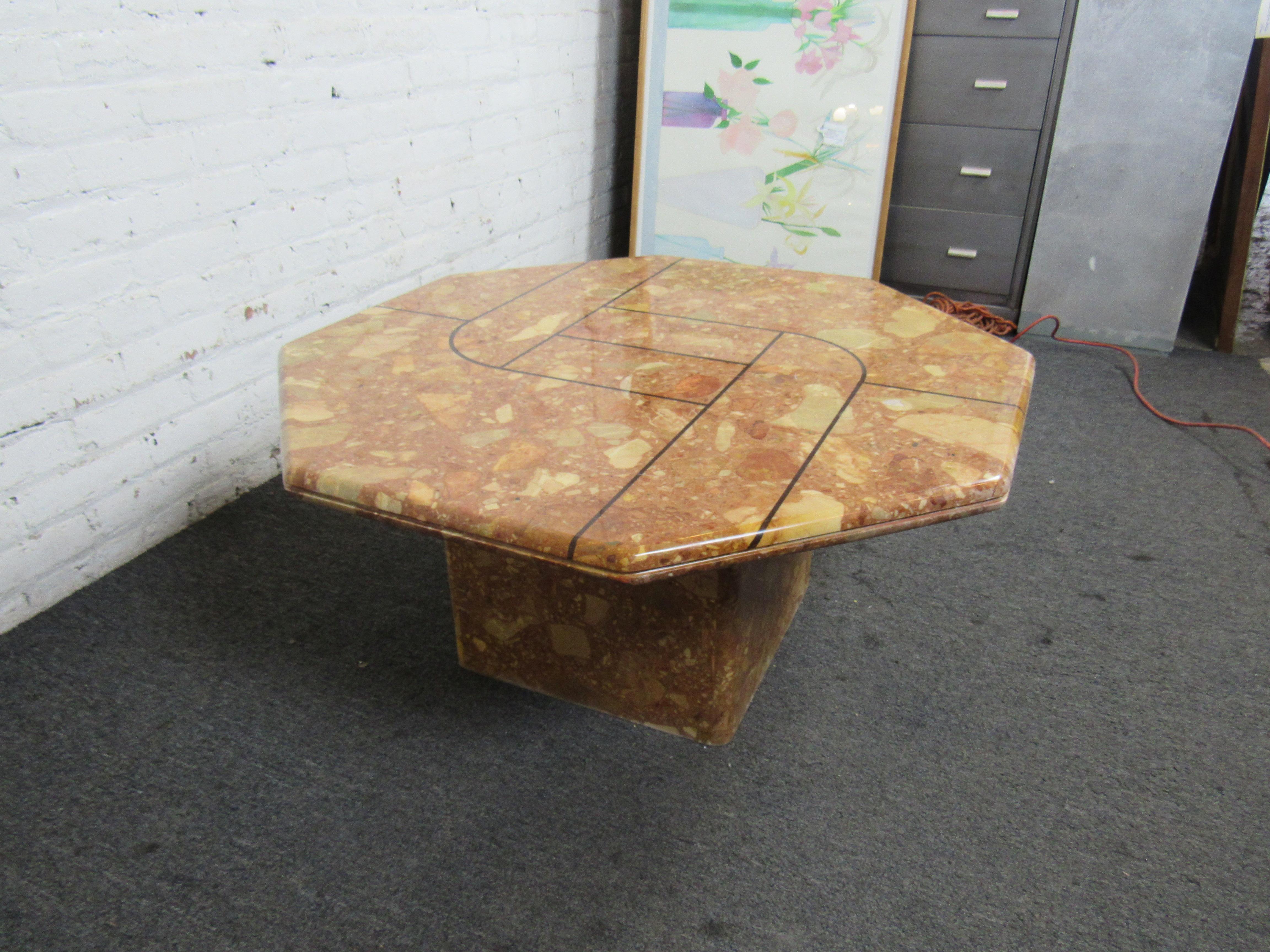 Mid-Century Modern Stone Table For Sale 1