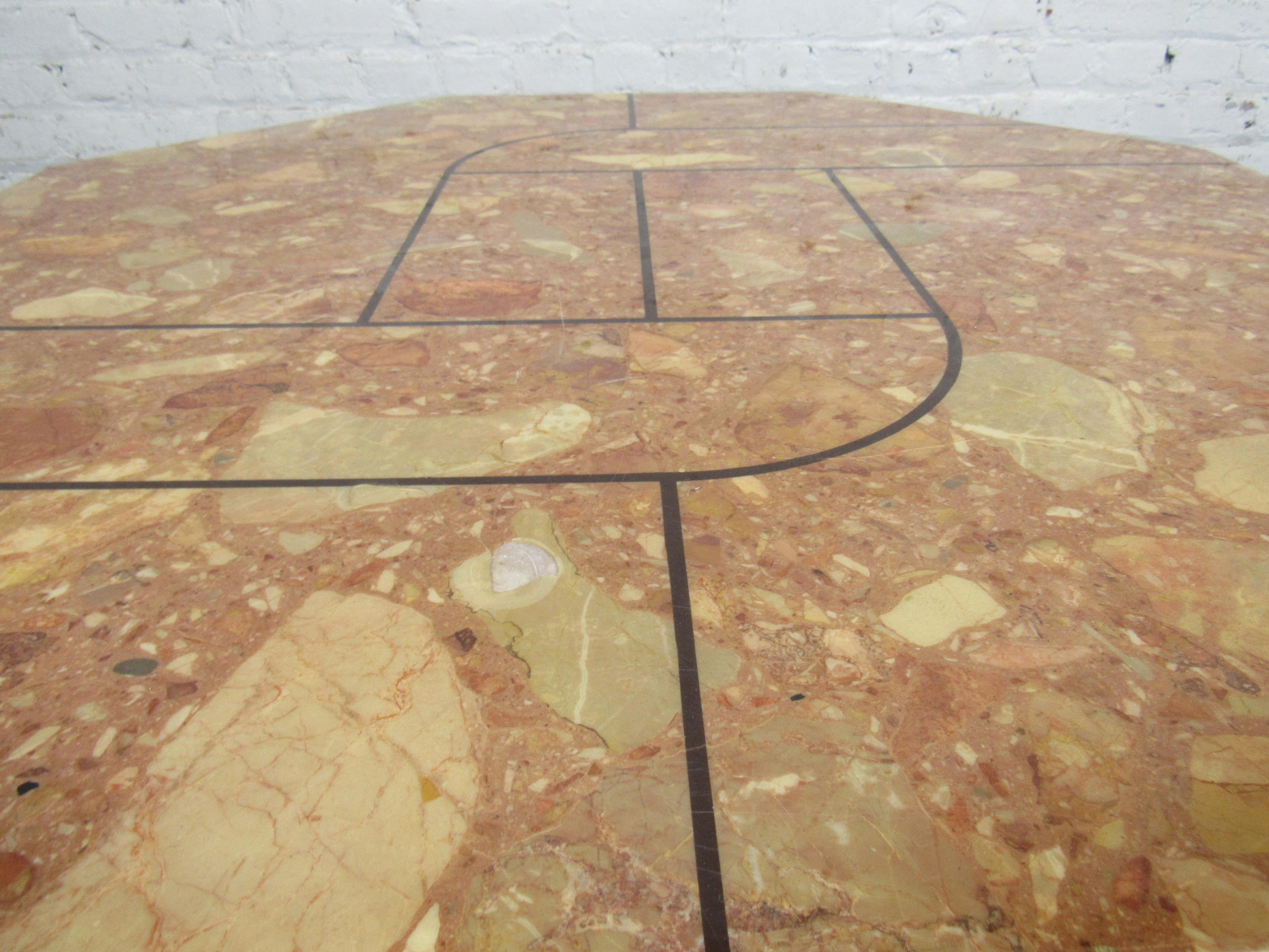 Mid-Century Modern Stone Table For Sale 3