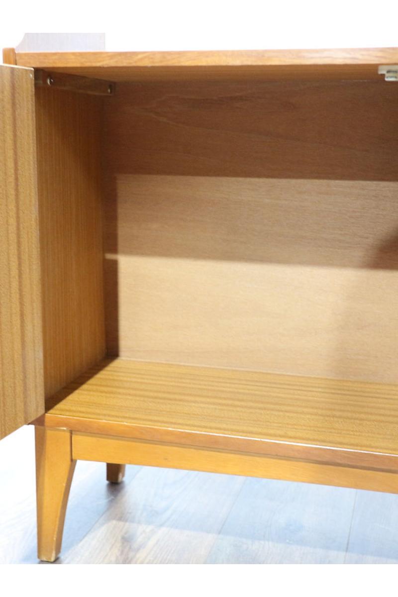 Mid Century Modern Stonehill Stateroom Teak Room Divider Display Drinks Bookcase 3