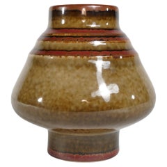 Mid-Century Modern Stoneware Bamboo Vase, by Olle Alberius for Rörstrand, Sweden