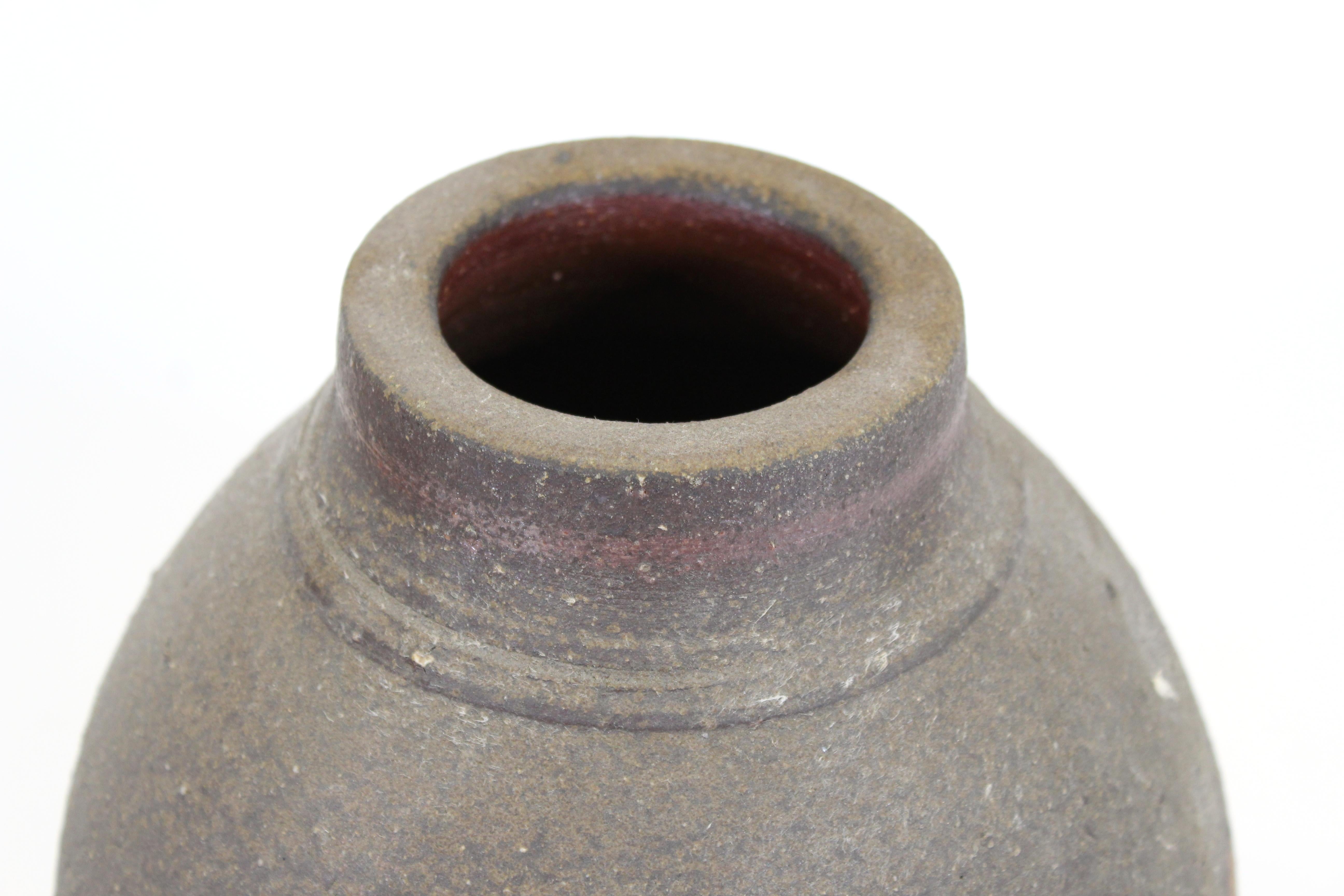 20th Century Mid-Century Modern Stoneware Pottery Vase