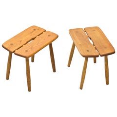 Mid-Century Modern Stools by Swedish, Carl Gustaf Boulogner