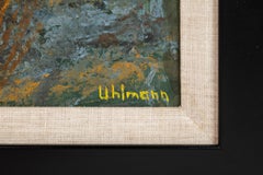 Mid-Century Modern 'Storm Incoming' Oil Painting by Ulhmann, Germany, C. 1960s