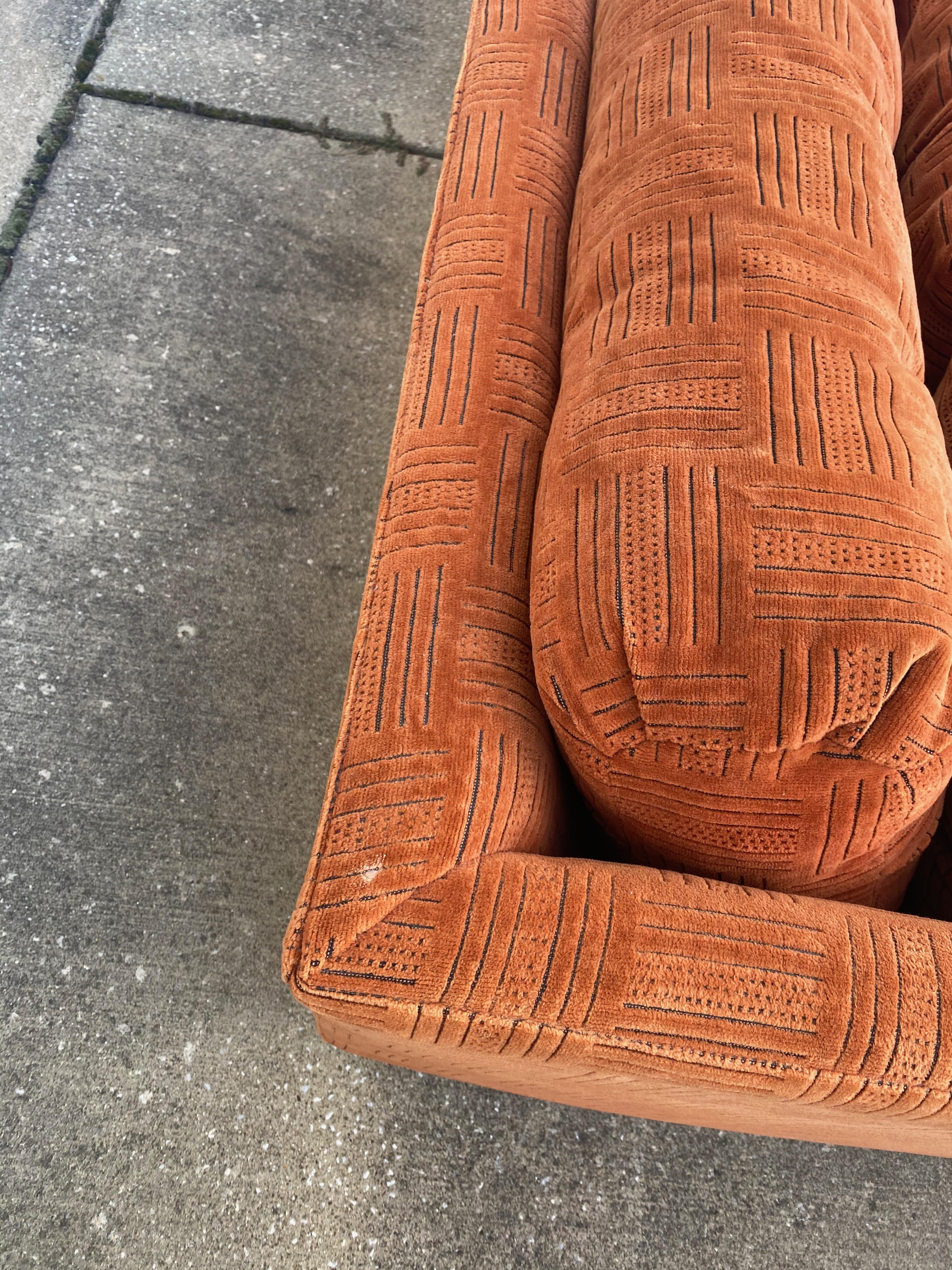 Mid-Century Modern Stratford Tuxedo 3-Seater Sofa 1