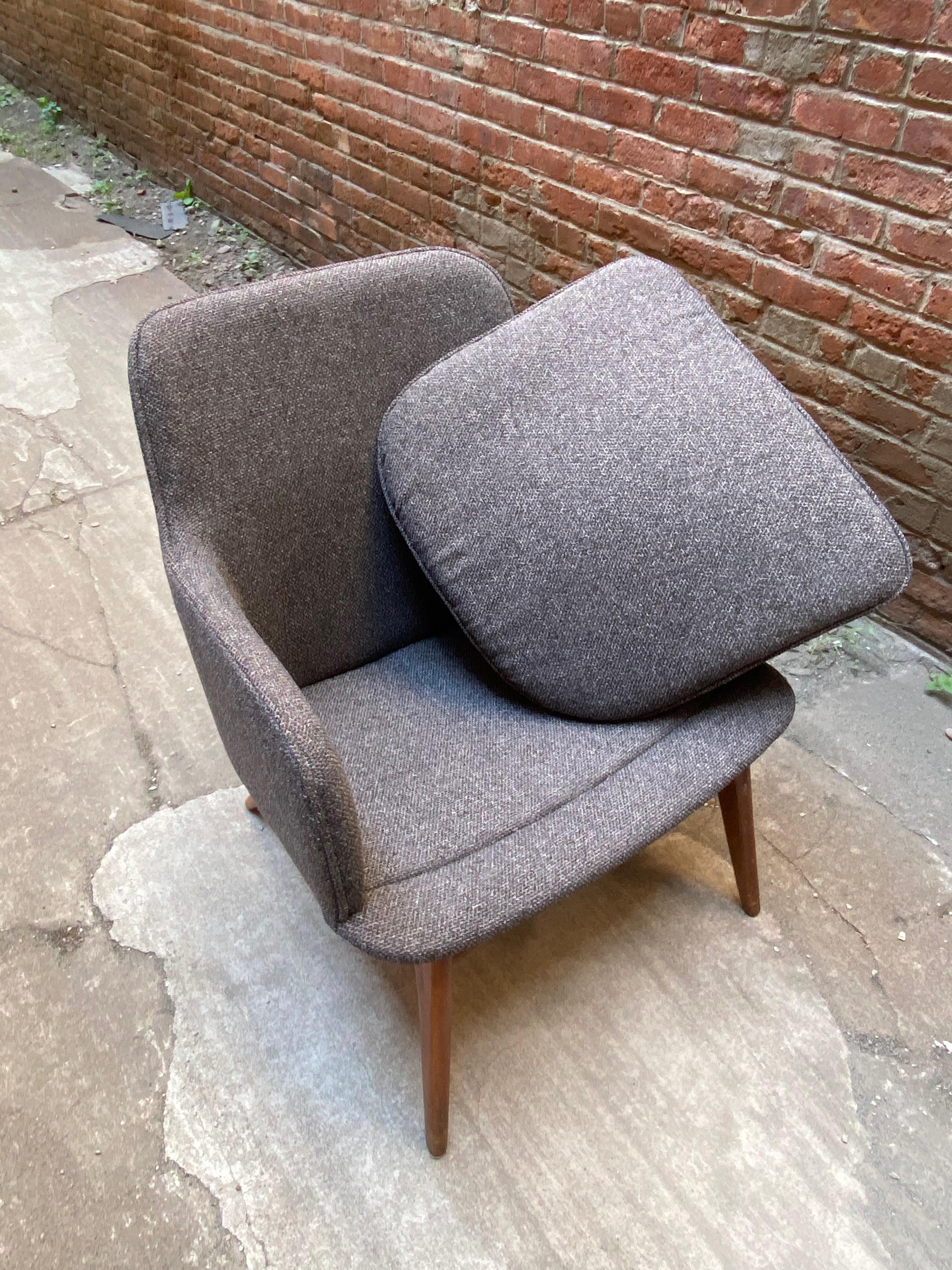 Adrian Pearsall para Craft Associates Sillas de cubo aerodinámicas, pareja Tapicería en venta