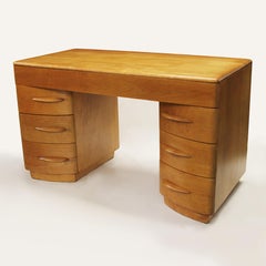 Mid-Century Modern Streamlined Kneehole Desk by Count Alexis de Sakhnoffsky