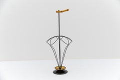 Mid-Century Modern String, Bamboo and Brass Umbrella Stand, 1950s Austria