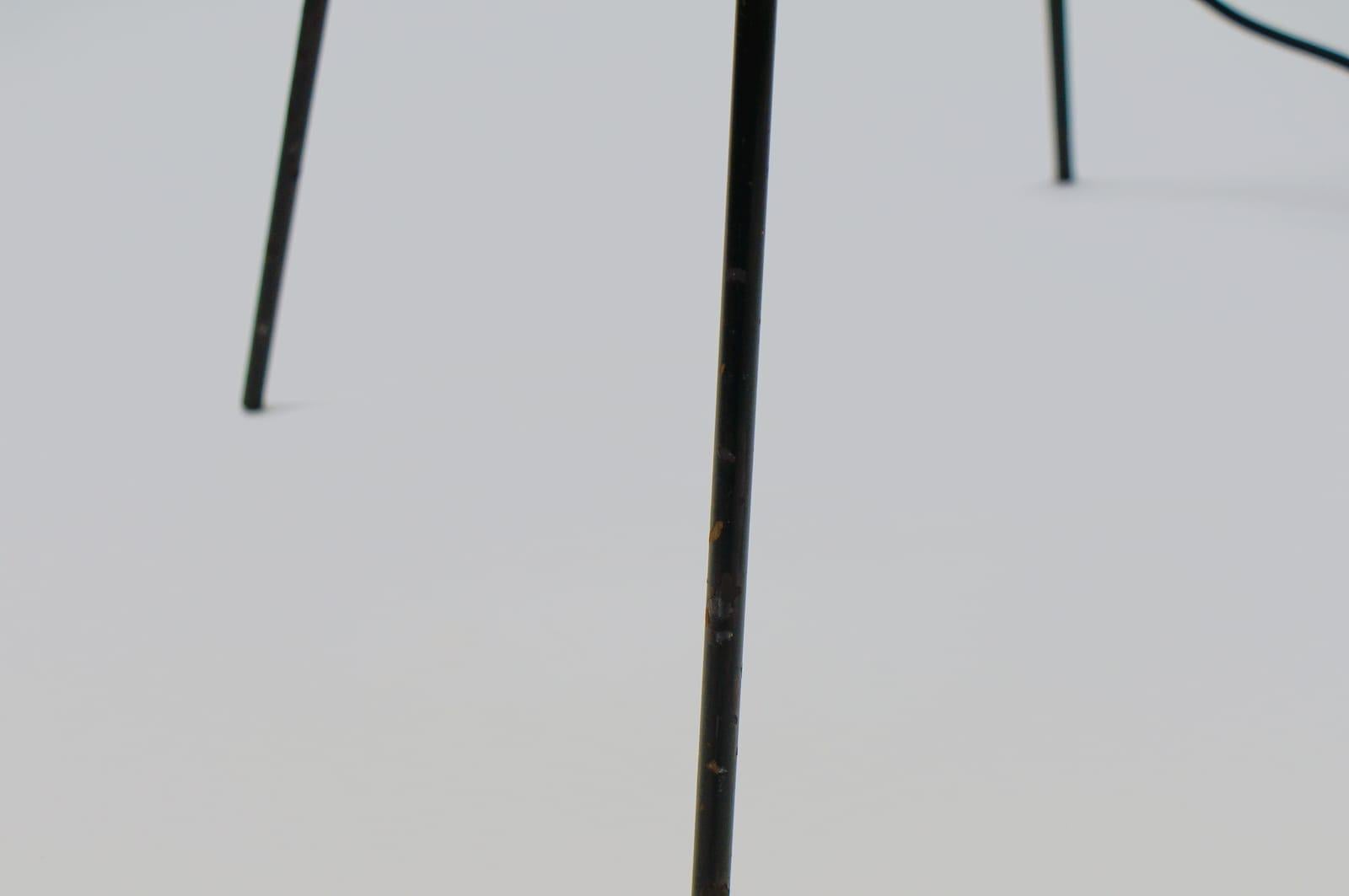 Mid-Century Modern String Legs Floor Lamp with Braided Shade 8