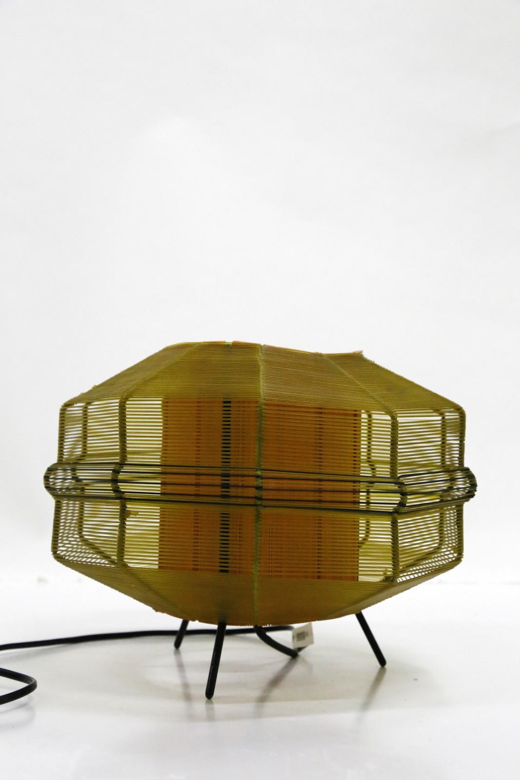 Mid-Century Modern String Table Lamp, 1970s In Good Condition In Budapest, HU