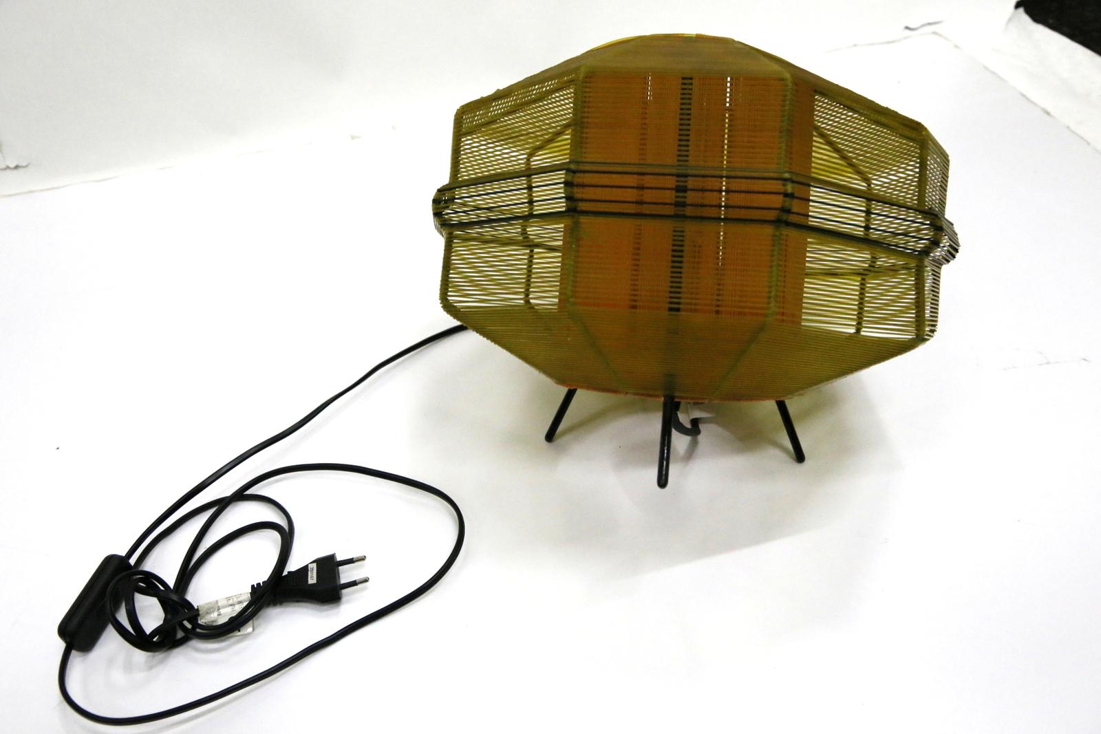 Mid-Century Modern String Table Lamp, 1970s 2