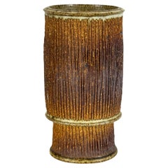 Mid-Century Modern Studio Ceramic Vase in a Brutalist Style