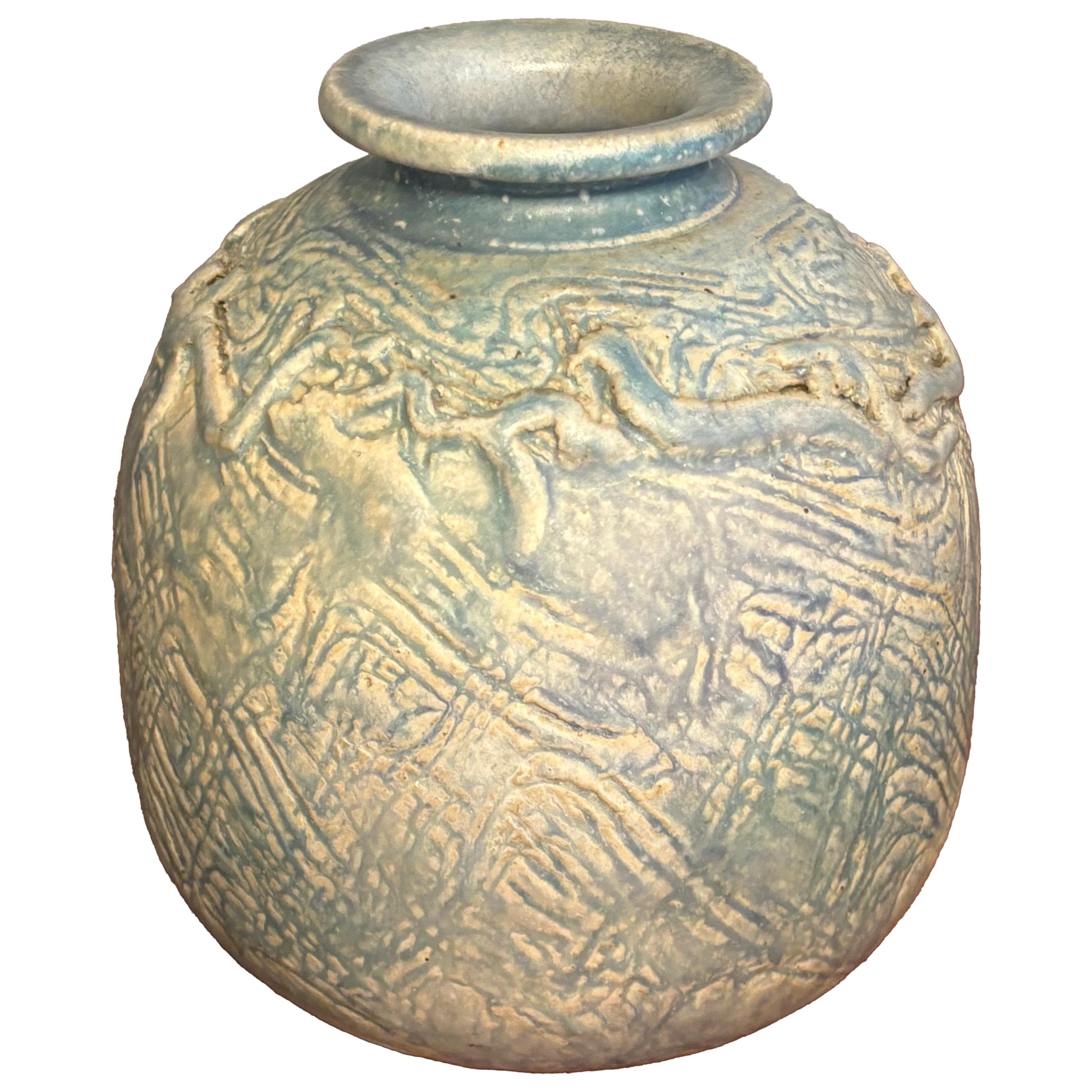 Vaso in ceramica di Studio A, metà secolo, firmato in vendita