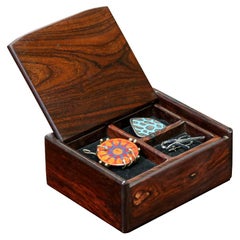 Mid-Century Modern Studio Craft Rosewood Jewelry Box