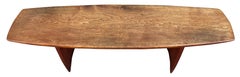 Mid-Century Modern Studio Craft Woodworker Coffee Table or Bench Dirk Rosse