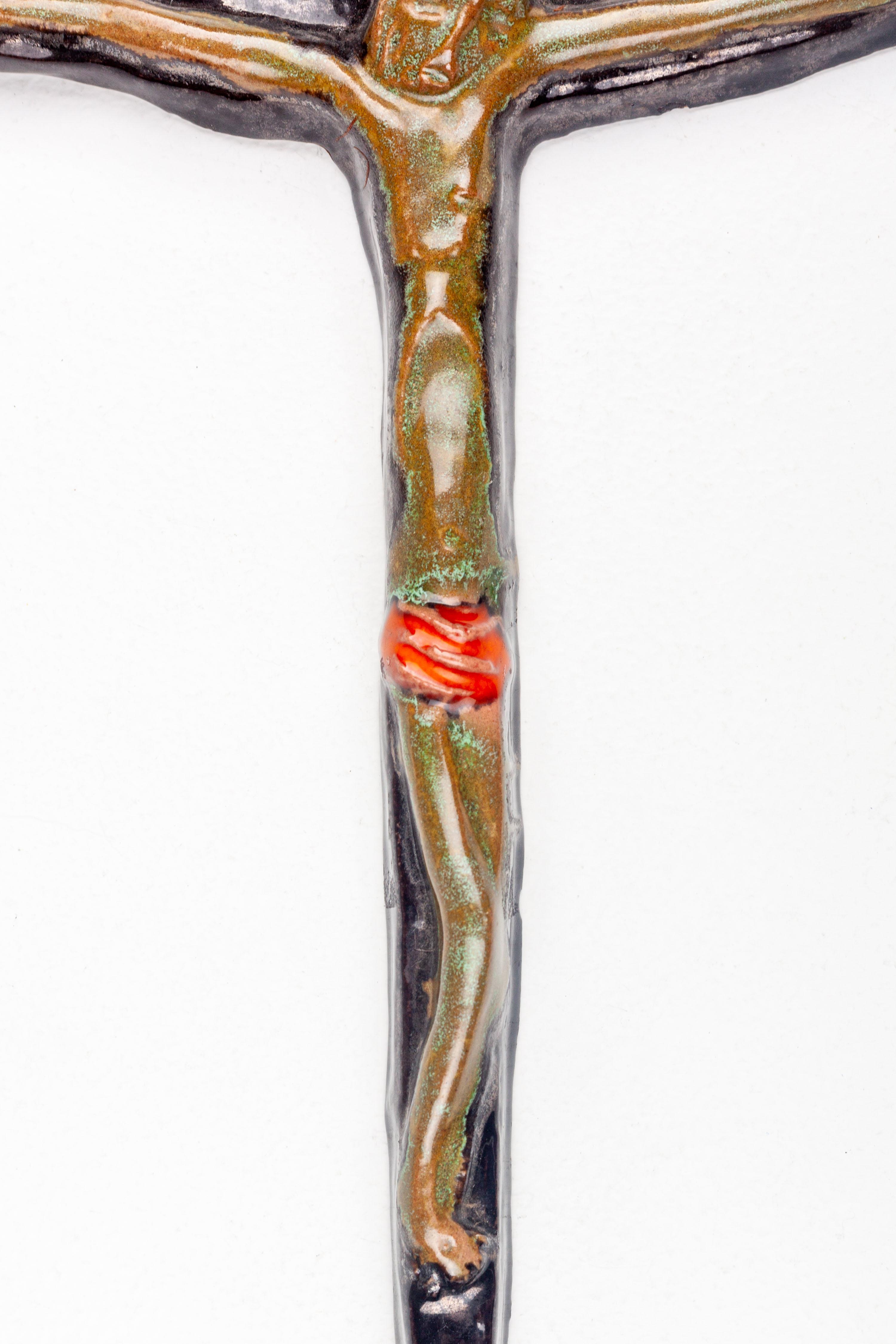 crocifisso ceramica