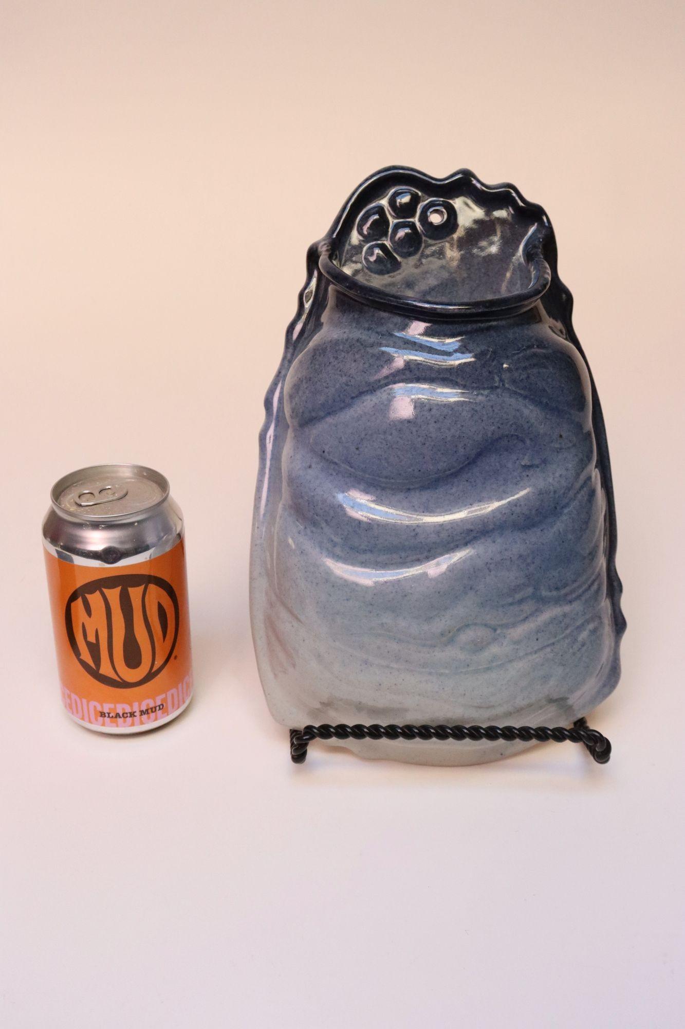 Porte-lettres ombré bleu de Deanna Nichols en Studio Pottery, moderne du milieu du siècle en vente 3