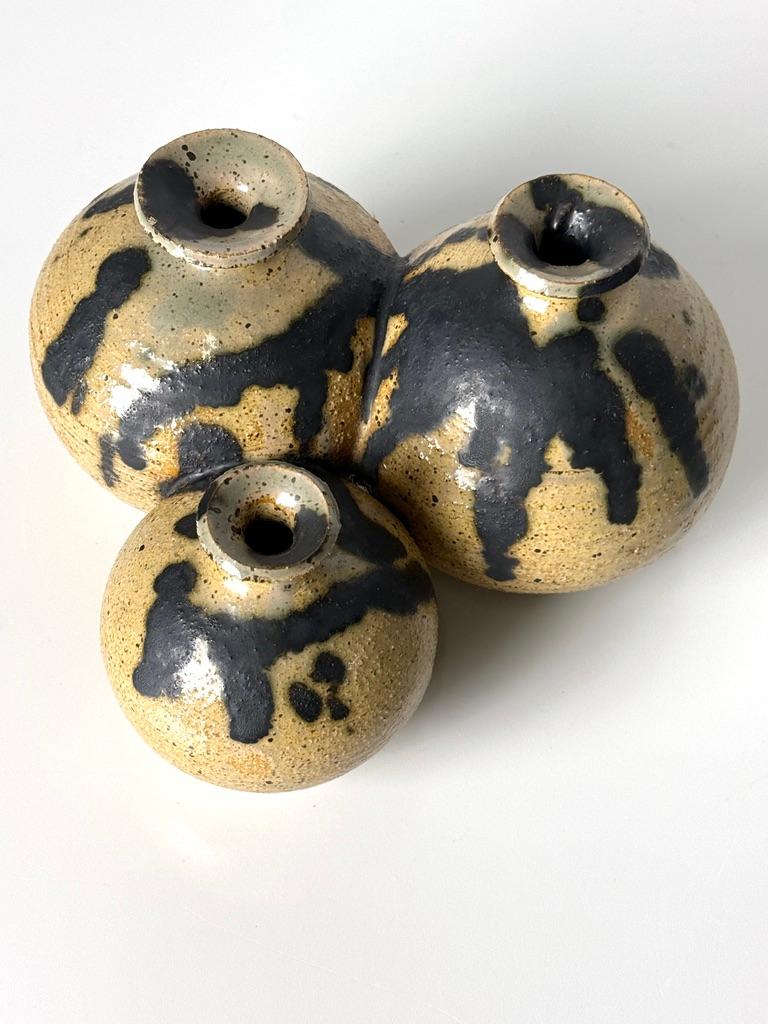 Mid-Century moderno Studio Pottery, metà secolo, moderno, Ikebana, vaso di erbacce, mazzo di ramoscelli, scultura in vendita