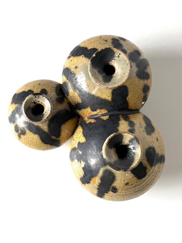 Fine XX secolo Studio Pottery, metà secolo, moderno, Ikebana, vaso di erbacce, mazzo di ramoscelli, scultura in vendita