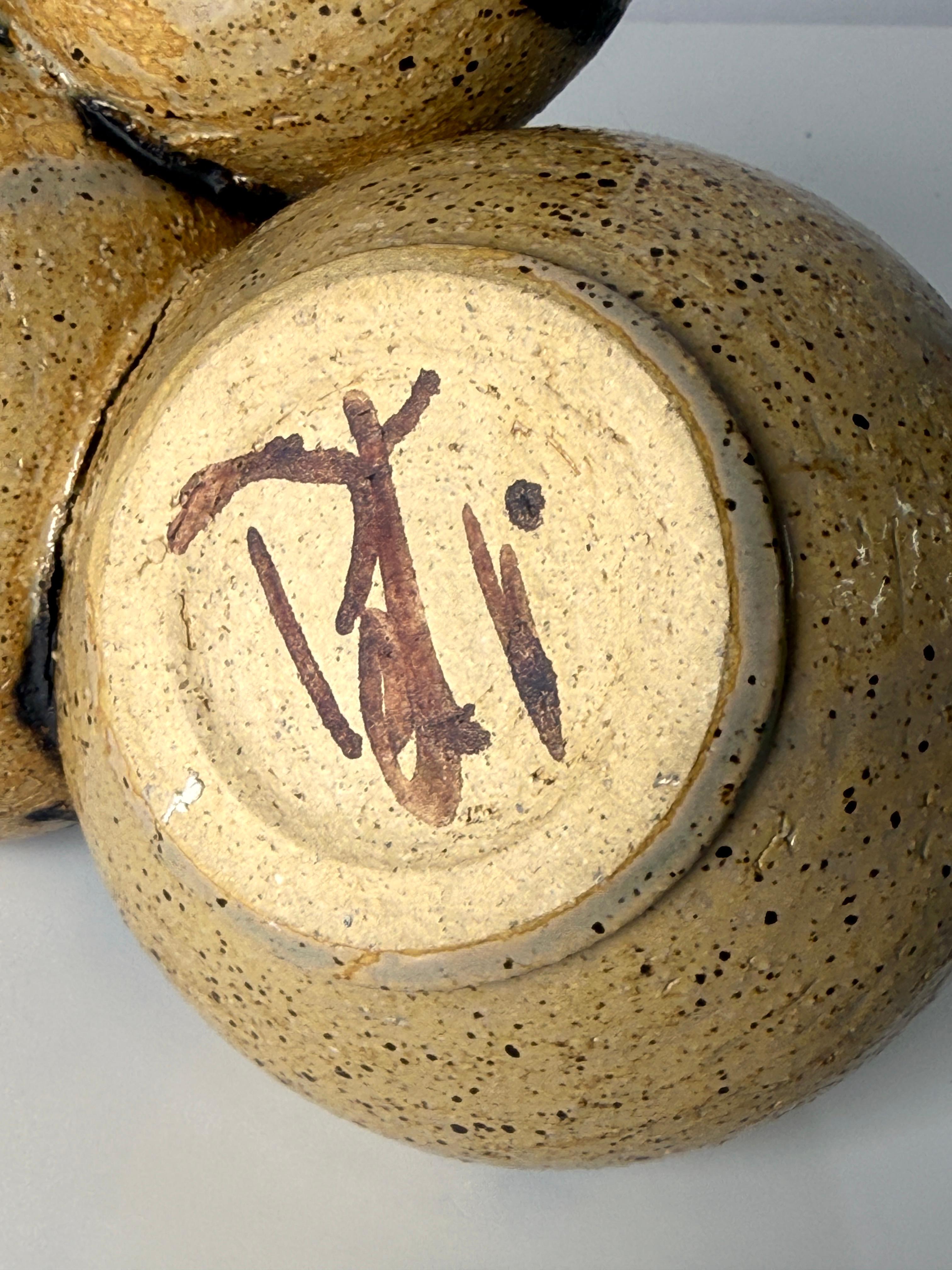 Studio Pottery, metà secolo, moderno, Ikebana, vaso di erbacce, mazzo di ramoscelli, scultura in vendita 1