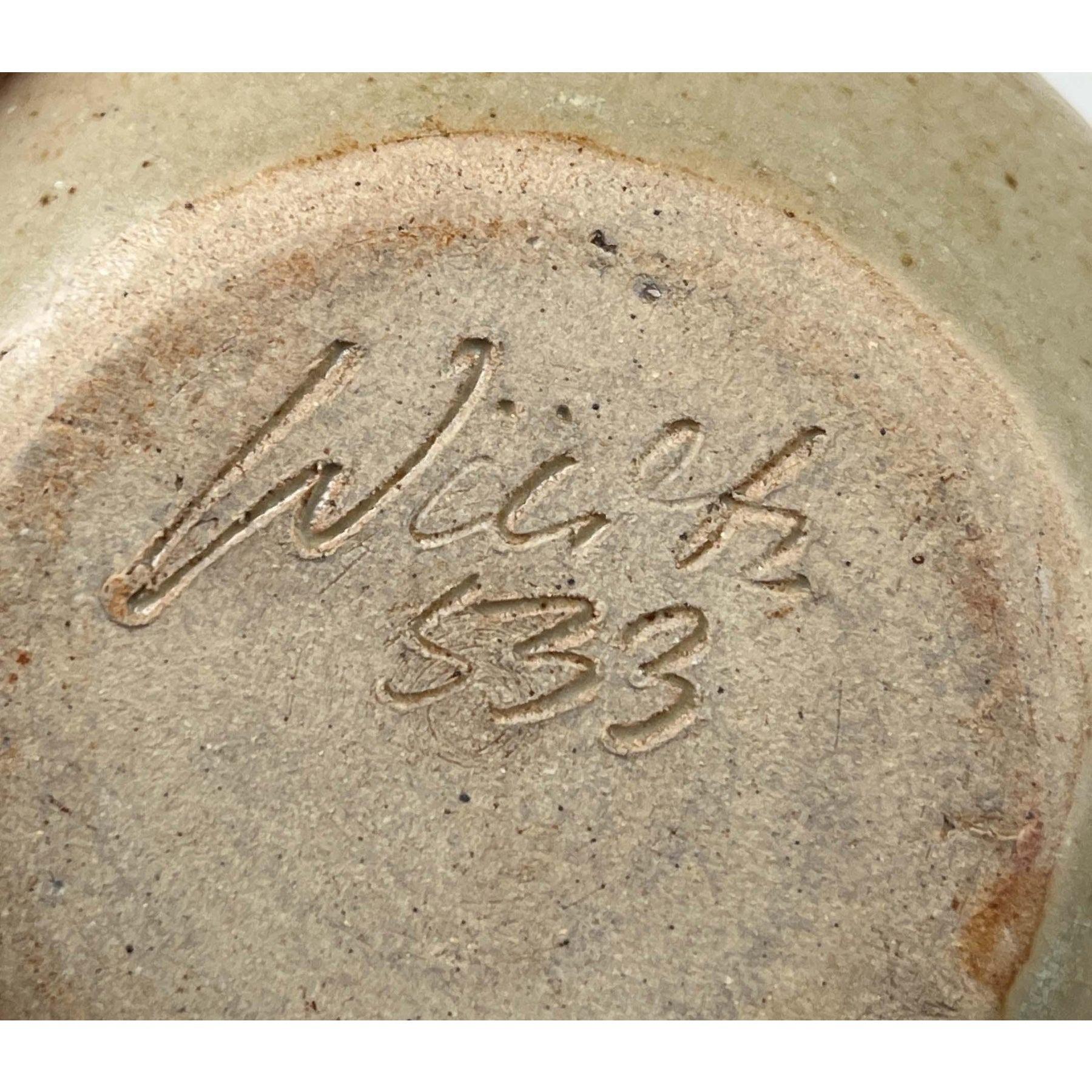 Lámpara de aceite de cerámica Studio Pottery moderna de mediados de siglo de Aage Würtz, años 60 en venta 1