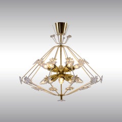Mid-Century Modern Style 60ies "Snowflake" Chandelier, Re Edition