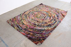 Mid-Century Modern Style Abstract Shag Rug