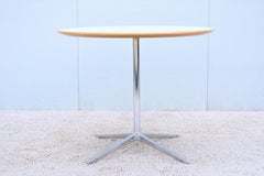 Mid-Century Modern Style Allermuir Open Round 36" White Dining, Conference Table