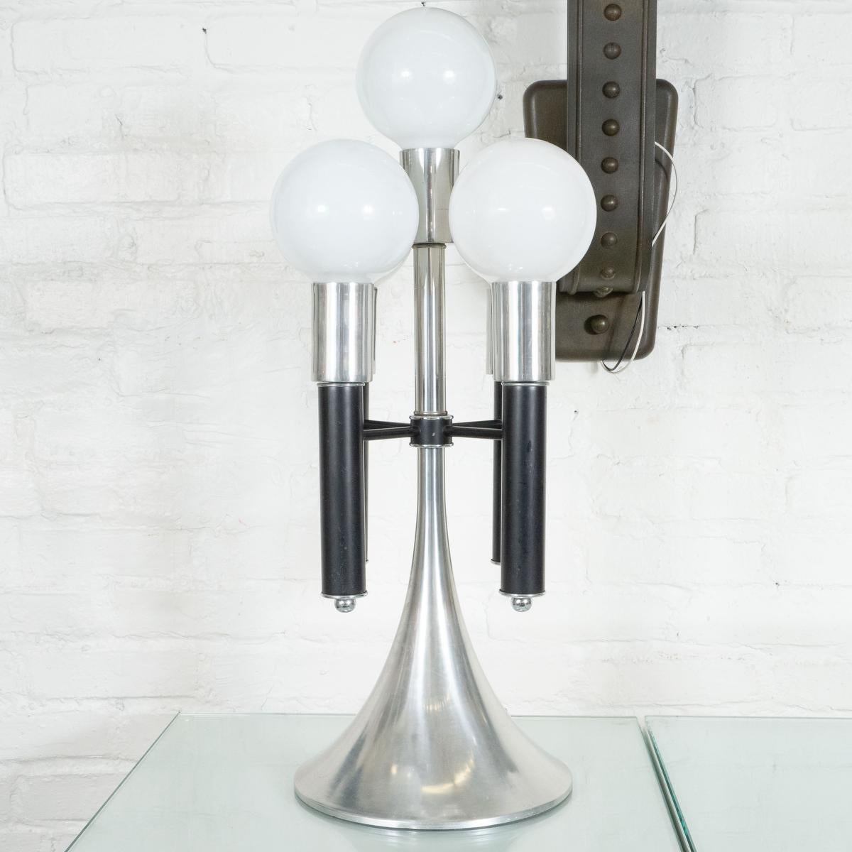 Mid-Century Modern Style Aluminum Multi-Armed Table Lamp For Sale 6
