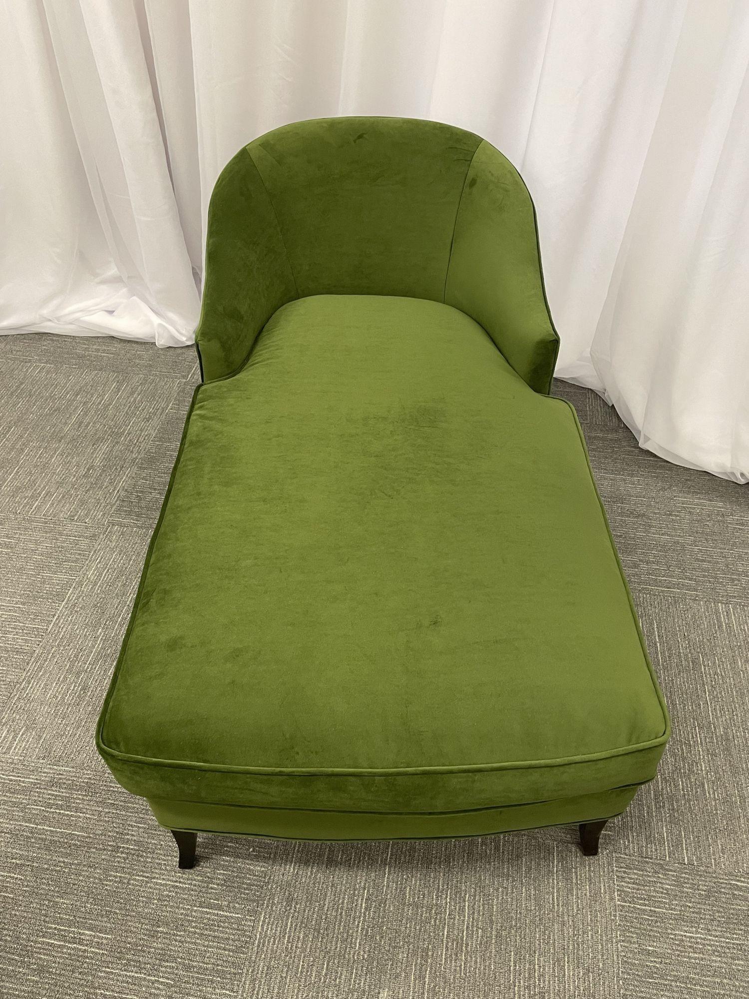 Mid-Century Modern Style American Designer Chaise / Daybed / Lounge, Green 1