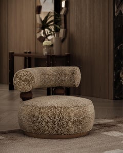 Mid-Century Modern Style Aretha Armchair Handcrafted by Mavo Atelier