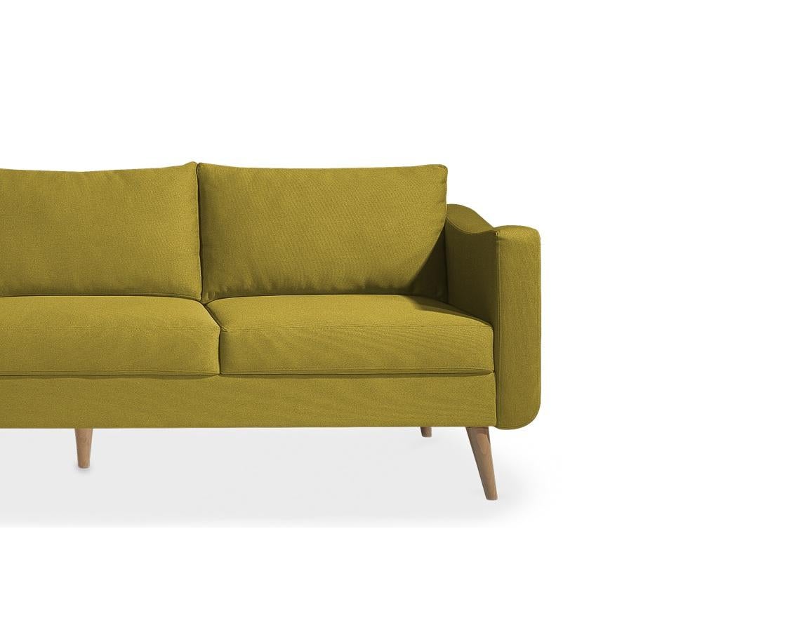 Mid-Century Modern Style Sessel mit skulpturaler Silhouette in Samt im Angebot 1