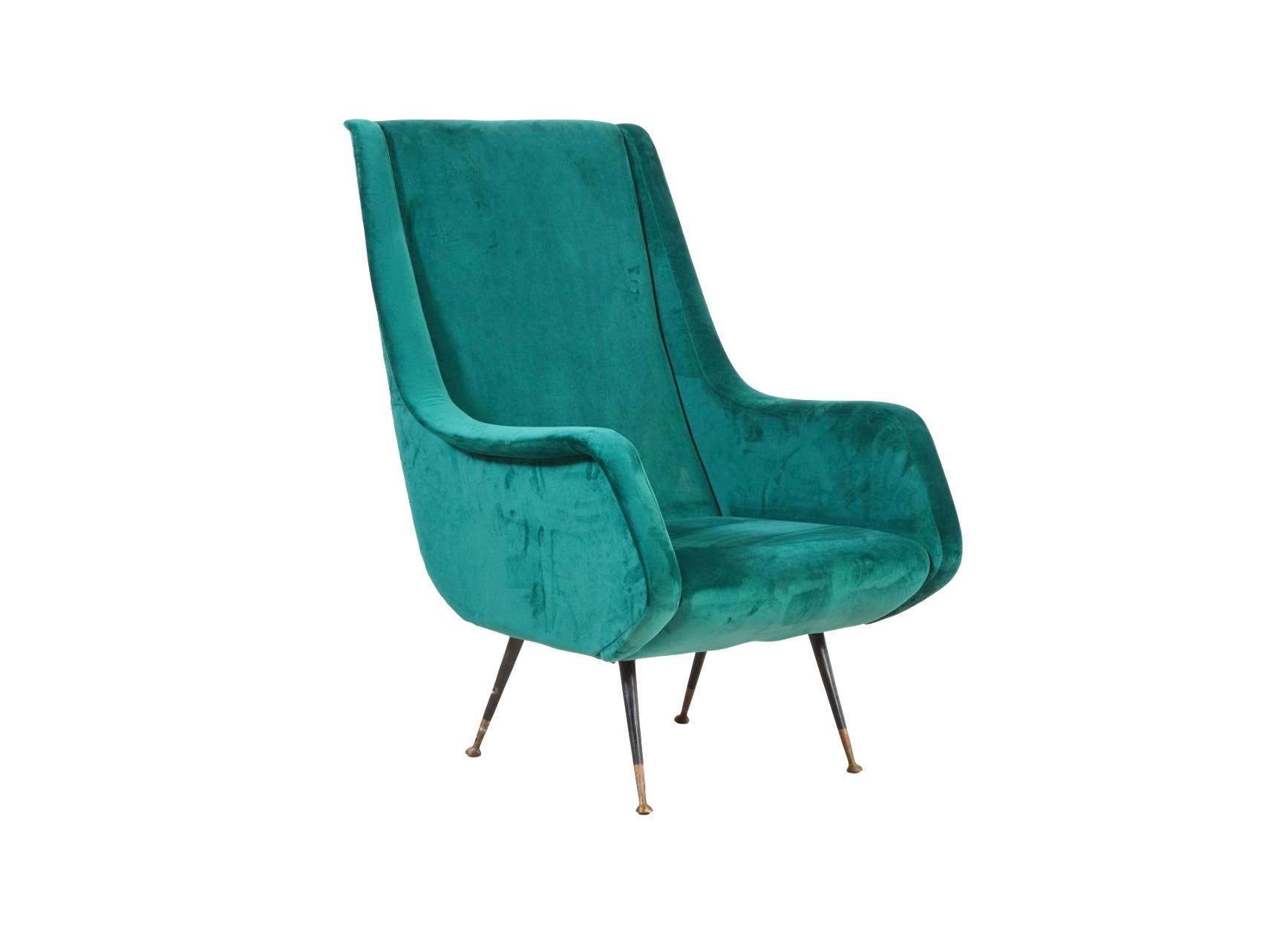 Sillones de Estilo Moderno de Mitad de Siglo Estilo de Marco Zanuso - Un Par Metal en venta