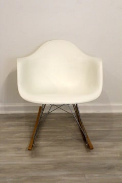 Mid-Century Modern Style Authentic Herman Miller Eames Molded Shell Chair Rocker