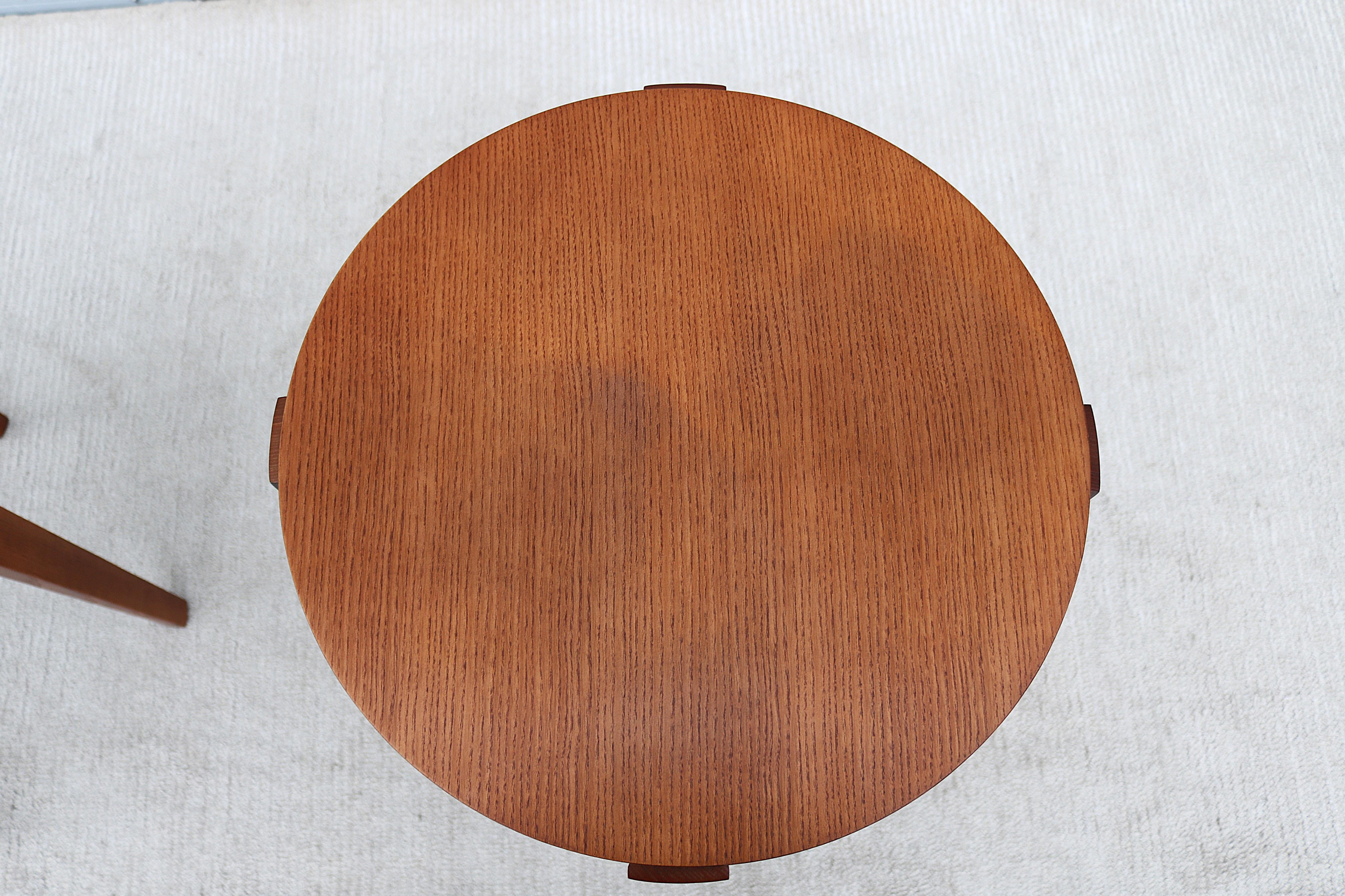 Runde Beistelltische im Mid-Century Modern-Stil Barbara Barry für HBF Slice – ein Paar im Angebot 7
