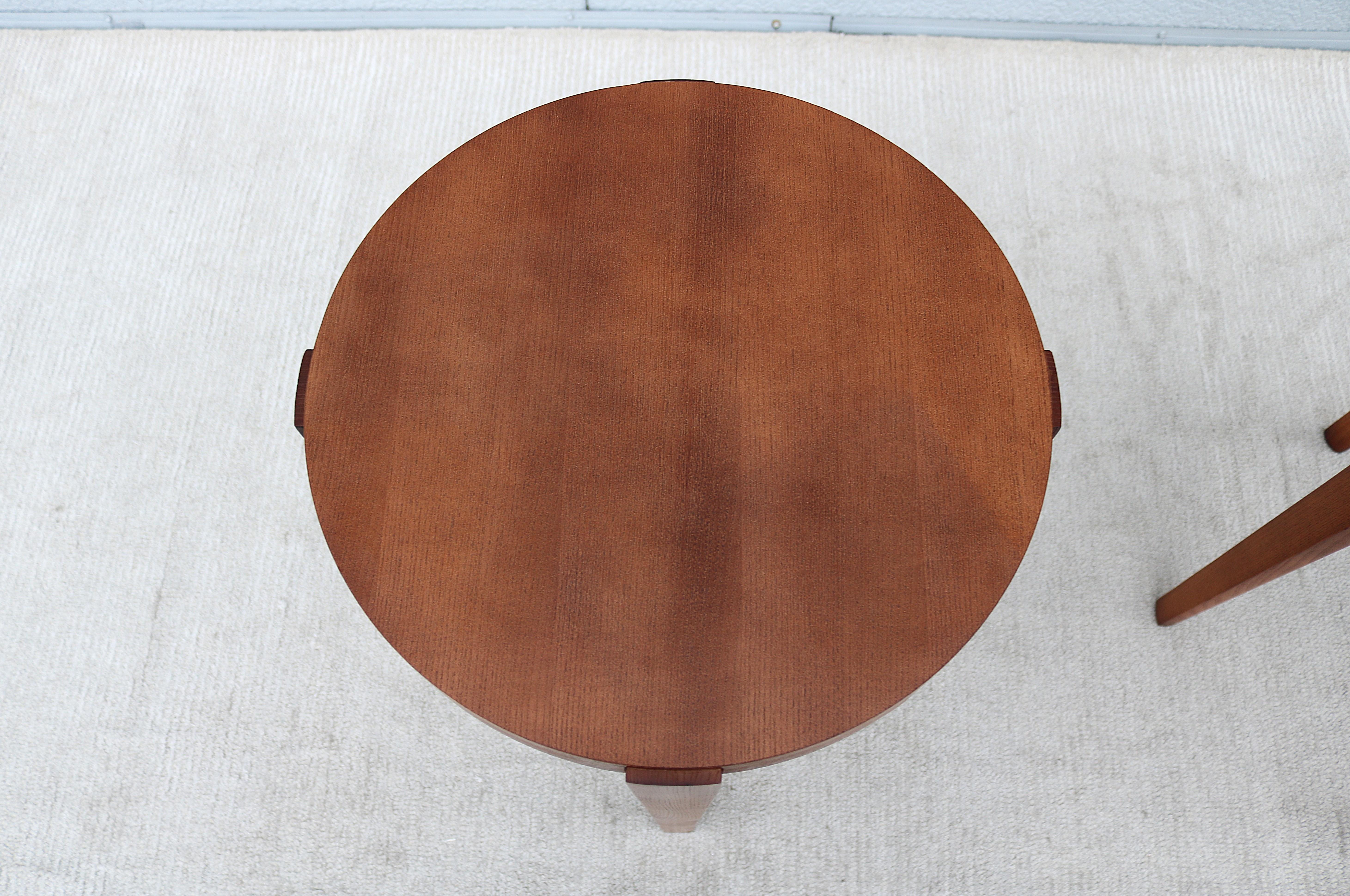 Runde Beistelltische im Mid-Century Modern-Stil Barbara Barry für HBF Slice – ein Paar im Angebot 8