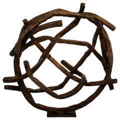 Mid-Century Modern Style Brutalist Copper Abstract Indoor Outdoor Sculpture