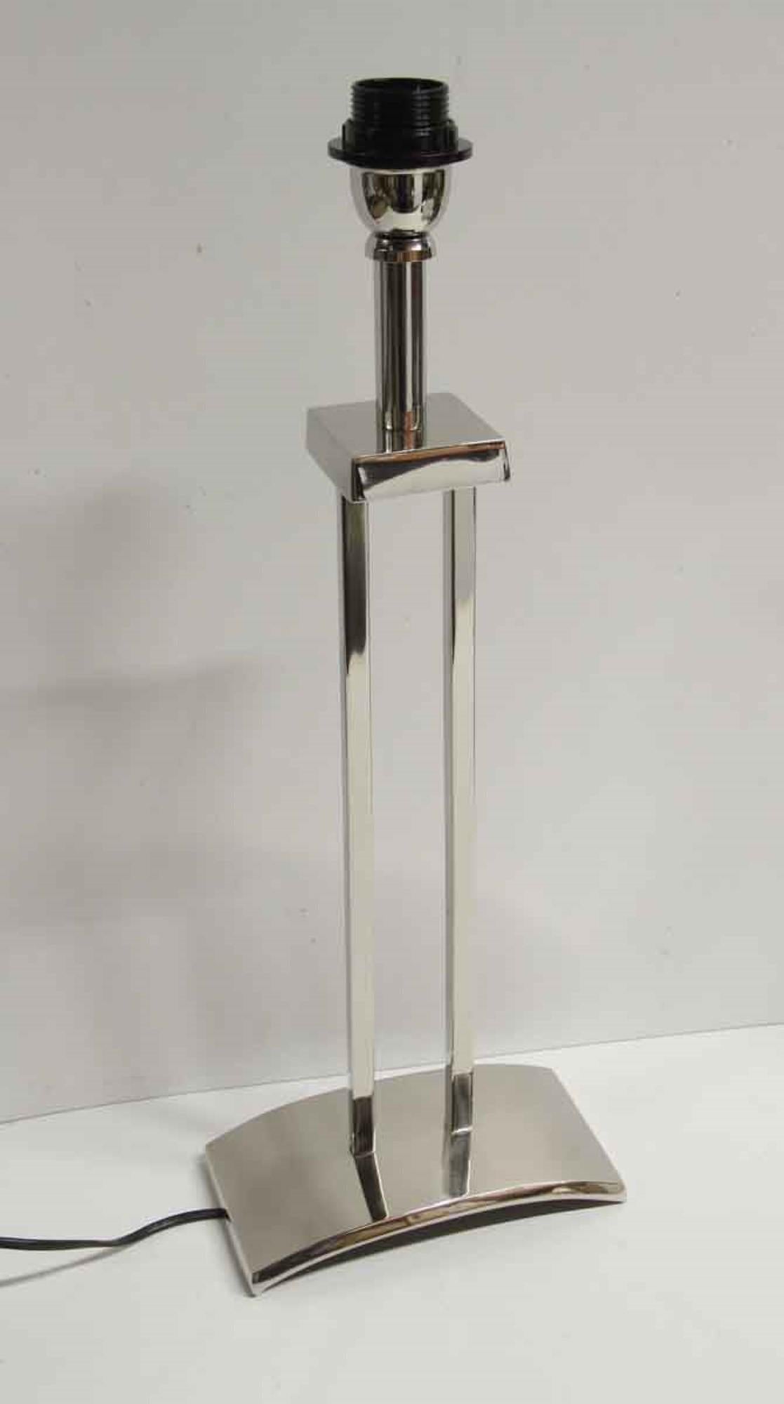 Mid-Century Modern Style Chrome Table Lamp, Quantity Available 1