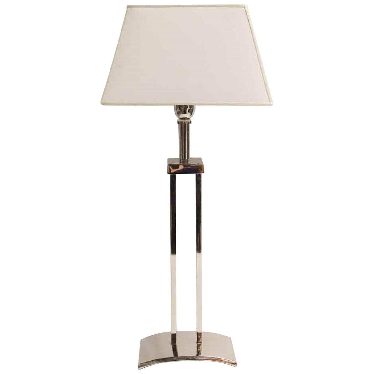Mid-Century Modern Style Chrome Table Lamp, Quantity Available