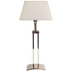Mid-Century Modern Style Chrome Table Lamp, Quantity Available