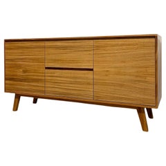 Credenza Estilo Moderno Mitad del Siglo Mueble TV 2 Puertas 2 Cajones