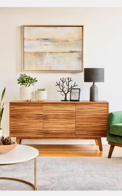 Mueble TV 3 Puertas Credenza Estilo Moderno Mitad Siglo