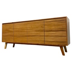 Mueble TV 4 Puertas Credenza Estilo Moderno Mitad Siglo