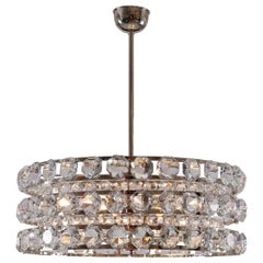 Mid-Century Modern Style Crystal Chandelier, Re Edition