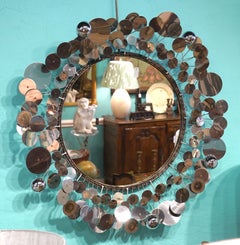 Mid-Century Modern Style Curtis Jere 'Raindrop' Mirror