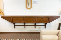 Mid-Century Modern Style Custom Made Floating Wall Mounted Credenza