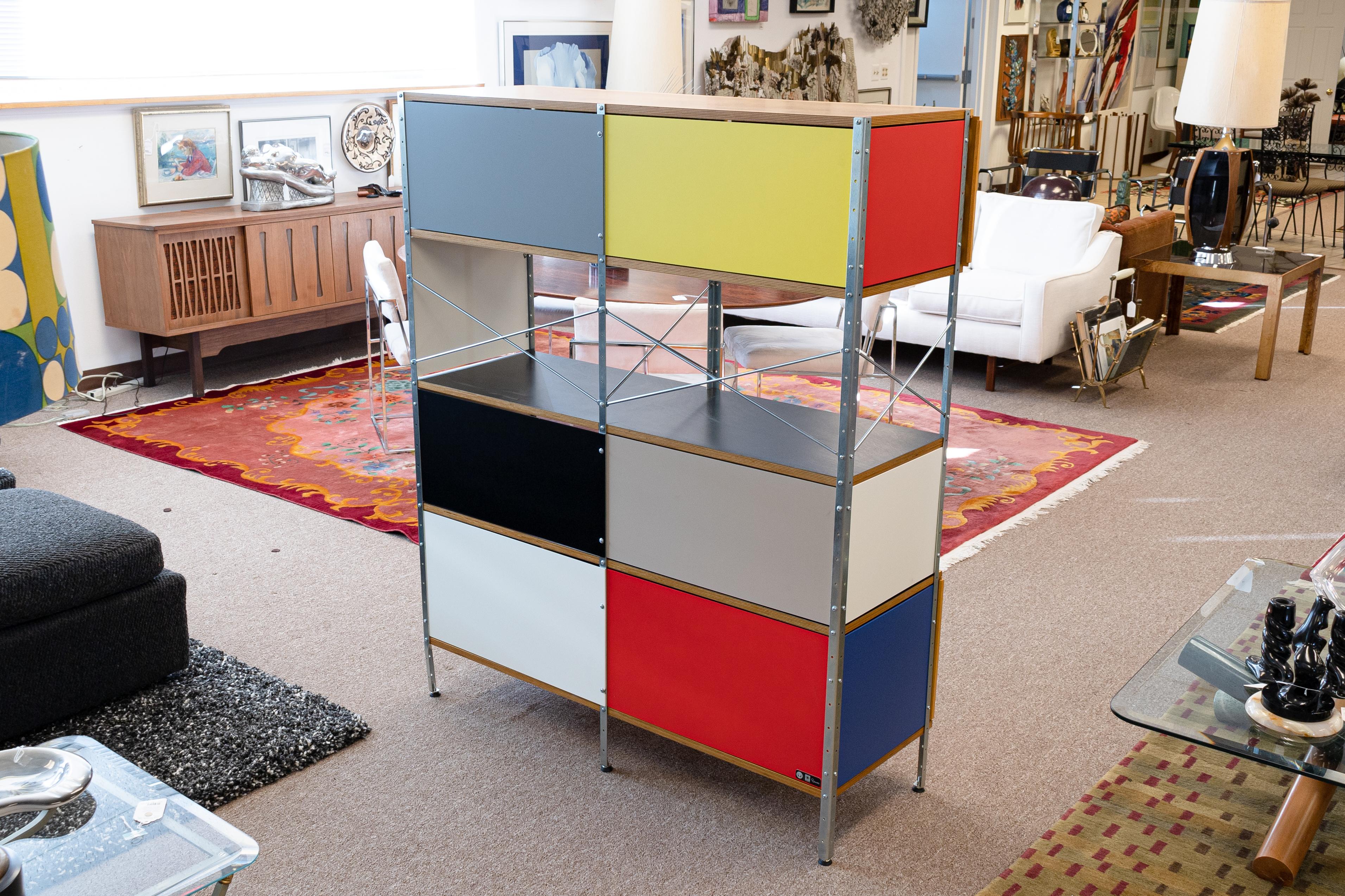 Mid Century Modern Style Design Within Reach Eames ESU Wall Unit Cabinet In Good Condition In Keego Harbor, MI