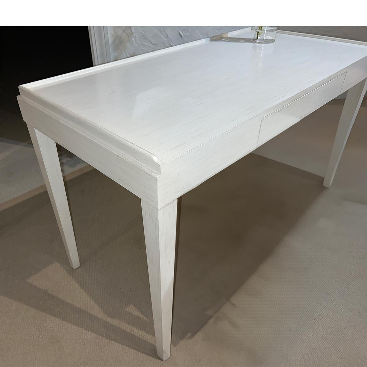 Vietnamese Mid-Century Modern Style Desk - Drift White For Sale