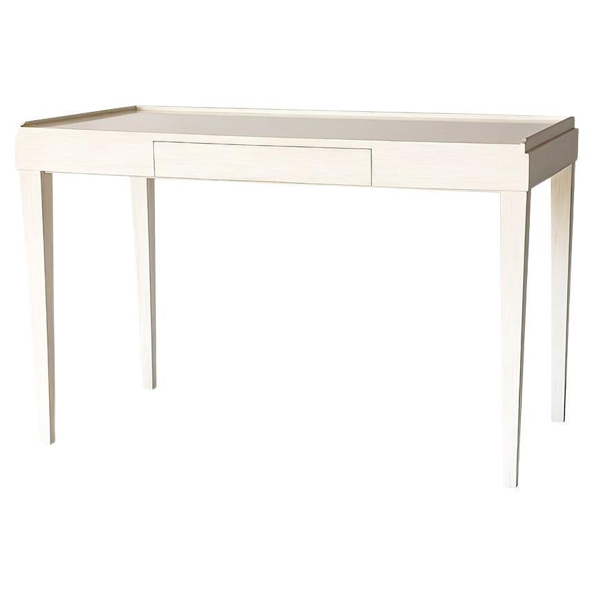 Mid-Century Modern Style Desk - Drift White For Sale