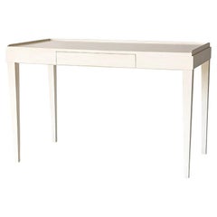 Mid-Century Modern Style Desk - Drift White