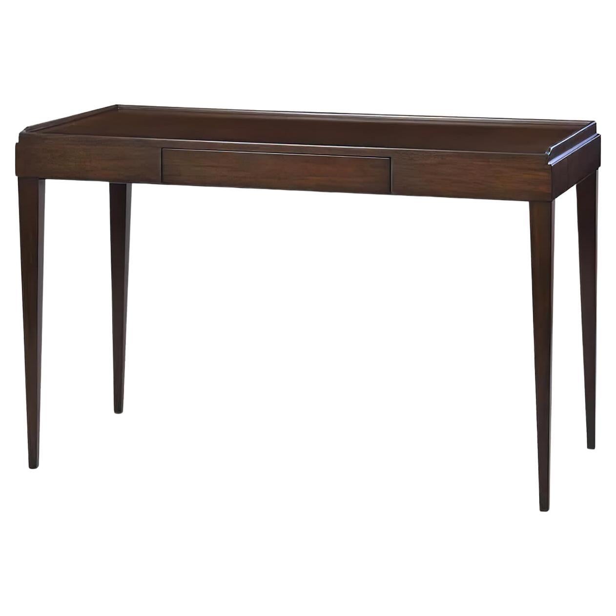 Mid-Century Modern Style Desk, Mahogany Finish For Sale